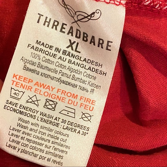 THREADBARE DENIM CORPS  | LEAF PATTERN T-SHIRT  SZ XL - Picture 7 of 8